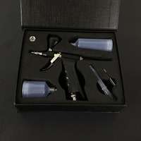 Pistolet aérographe CL 116 noir à double action, alimentation par gravité, vitesse réglable, pour peinture artistique, pistolet de pulvérisation portable électrique pour la peinture de modèles