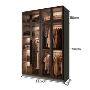 Armoire de luxe pour salon, meubles de vestiaire, armoire à 4 portes - Product Image 1
