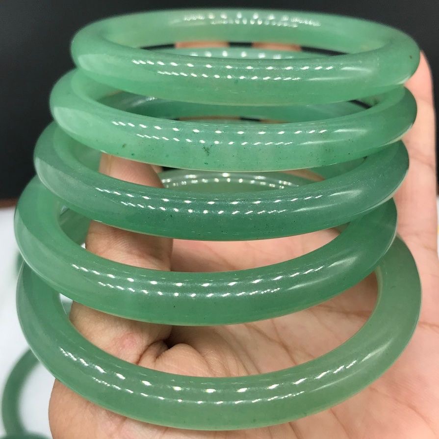 green aventurine bangle bracelet