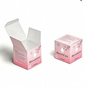 Boîte cosmétique en papier auto-érectible personnalisée, en matériaux recyclés, avec laminage mat, gaufrage et logo de luxe pour coffrets cadeaux cosmétiques - Product Image 4