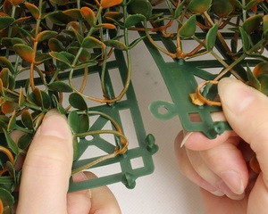Panel de pared verde de plantas artificiales, naranja, <span class=keywords><strong>Buxus</strong></span>, 50x50cm - Product Image 2
