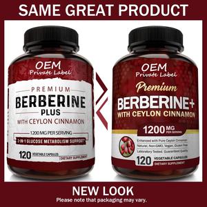 Premium berine HCL 1200mg kapsul Plus murni sejati Ceylon suplemen kayu manis untuk dewasa - Product Image 6