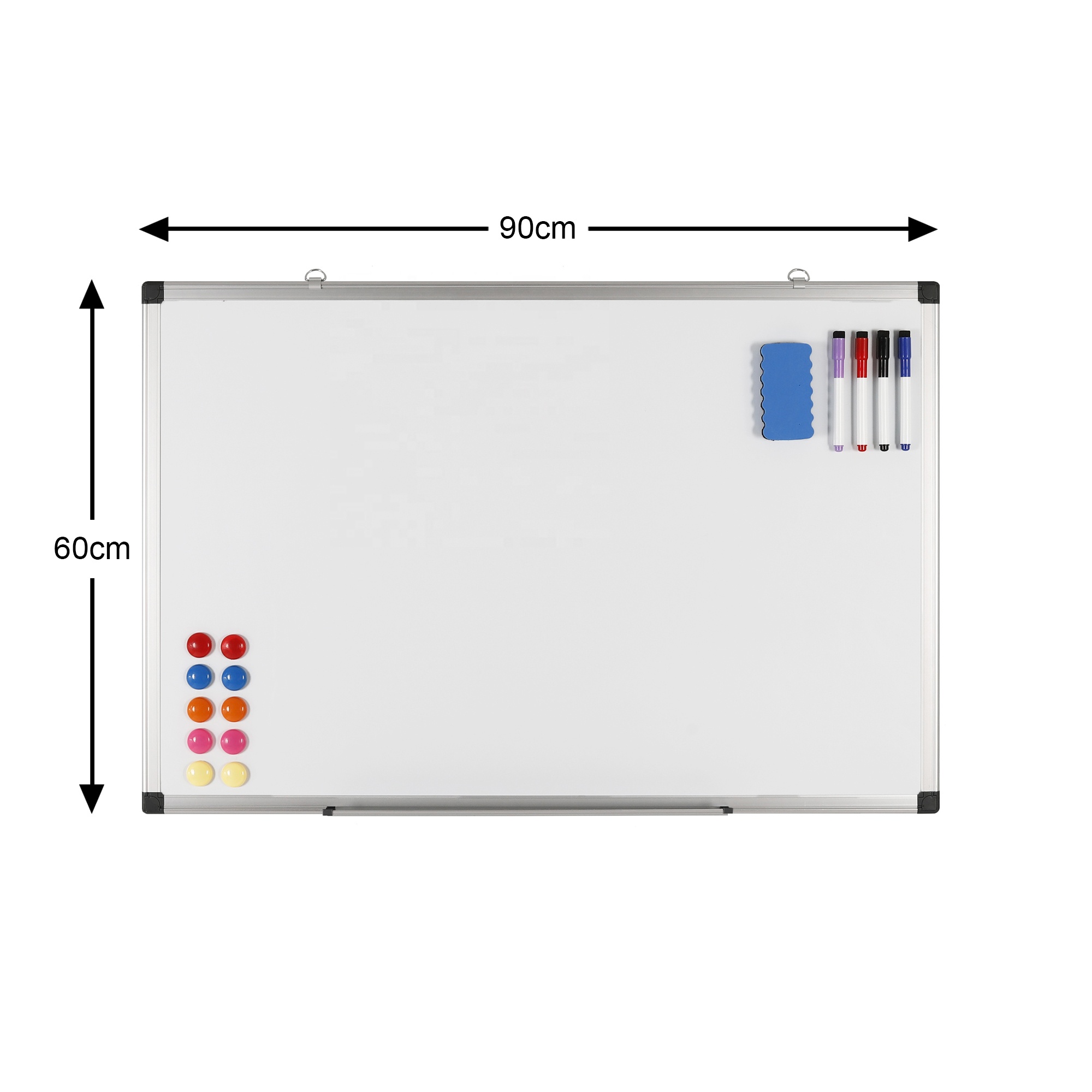 Magnetische Droge Wissen Boord Aluminium Frame Whiteboard Enkelzijdige Voor School Kantoor Leverancier