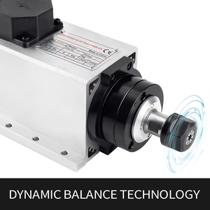 Motor de Husillo CNC de Alta Precisión de 2.2KW 110V 220V para Madera, 24000rpm, Refrigerado por Aire, ER20, con Kit de Inversor VFD - Product Image 2