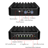 Mini PC Industrial G31 5405U 6405U I3 10110U 7100U 8130U 6 82574L I211 con Ethernet, Firewall, Router, Micro Ubuntu, Win 10