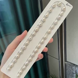 Collar Versátil de Perlas de Agua Dulce Naturales con Forma de Cola de Pez Edison, Hebilla de Lingote de Plata Pura S925, Ideal para Regalo - Product Image 3