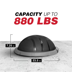 ZENJOY Demi-ballon d'équilibre en gros avec bande de résistance pour yoga, exercices de force et fitness, avec pompe à pied bonus pour la maison, la salle de sport et le studio - Product Image 3