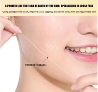 Fil de Protéine de Soie Lifting Visage, Fils Tenseurs de Collagène Hydrosolubles pour Soin Radar