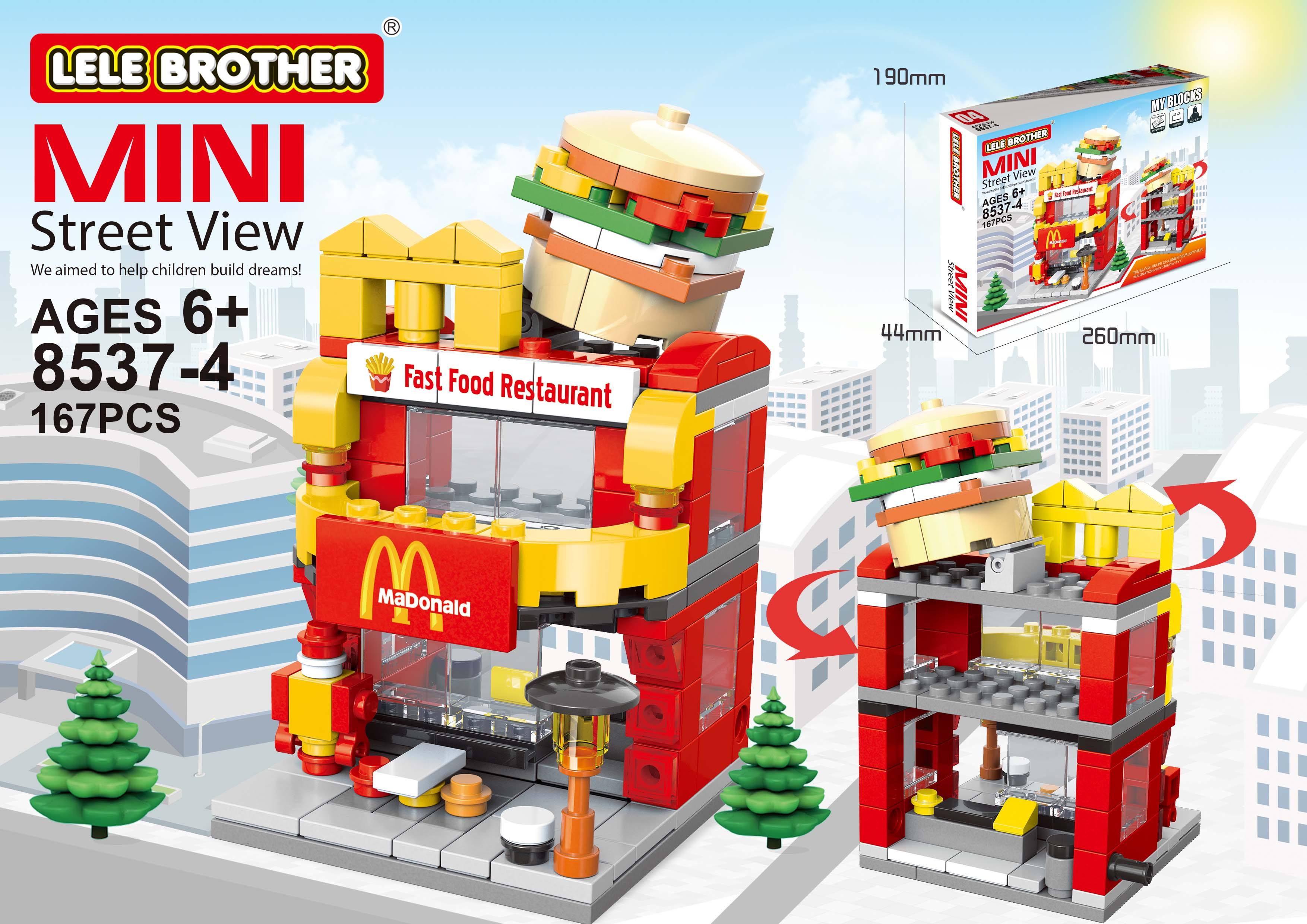 8537-4 restaurant de restauration rapide 157 pièces