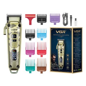 Tondeuse à cheveux professionnelle rechargeable VGR V-005 pour hommes, sans fil, pour salon de coiffure - Product Image 1