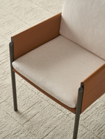 Chaise de jambe en métal de luxe nordique chaise de salle à manger en tissu en cuir PU chaise de salle à manger rembourrée pour café sillas de comedor