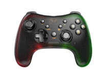 Manette de jeu sans fil Saitake 2,4 GHz Xbox360/PC/Android - Moteur de vibration, bouton Turbo, détection de mouvement, joystick, RGB modifiable