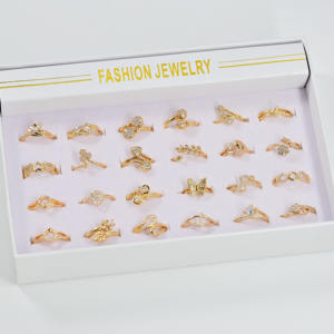 Groothandel Verstelbare Waterdichte 18K 24K Verguld Zirkoon Sieraden Belofte Trouw Diamanten Ringen voor Vrouwen Anillos De Oro - Product Image 6