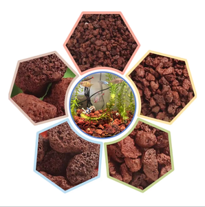 Pierres de basalte rouge et noir <span class=keywords><strong>pour</strong></span> barbecue, grillades en plein air, écologiques, 1 cm d'épaisseur, pierre de lave <span class=keywords><strong>volcanique</strong></span> sans poussière, vente en gros, meilleur <span class=keywords><strong>prix</strong></span> - Product Image 1