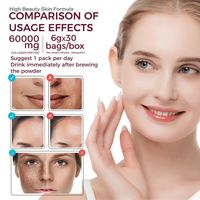 OEM L-Glutathion Collagène Boisson Éclaircissante en Poudre Sachet Éclat de la Peau Antioxydant Anti-Âge Complément de Beauté