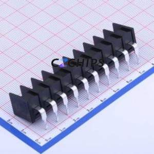 KF25R-7.62-10P Barrier Terminal Block Bent Lead Through Hole,P=7.62mm Connector Two Sides 7.62mm 1x10P Right Angle Pin - Product Image 2