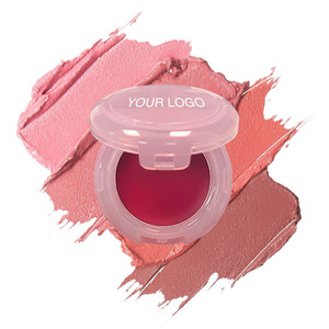 Одноцветная веганская краснеет, высокопигментная матовая веганская палитра румян для розовой косметики, минеральный крем, формула OEM ODM - Product Image 1