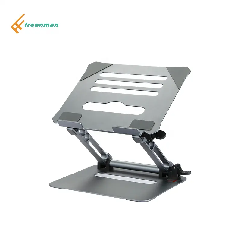 Soporte plegable ajustable para ordenador portátil, de aleación de aluminio y Metal
