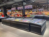Réfrigérateur commercial YUANDA à température unique, ouvert, 2 portes, écologique, à dégivrage automatique, économe en énergie, avec étagères réglables