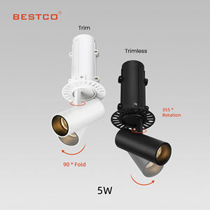 <span class=keywords><strong>Spot</strong></span> encastré <span class=keywords><strong>LED</strong></span> <span class=keywords><strong>orientable</strong></span> 5W 360 Downlight rétractable réglable avec luminaire minimal au plafond rotatif - Product Image 4