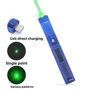 Puntatore Laser Portatile USB Ricaricabile con Luce Verde, 2 Modalità (Punto Singolo e Cielo Stellato), Pennarello Tascabile con Torcia e Confezione Regalo - Product Image 3