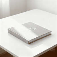 Álbum de Fotos Personalizado de Lujo con Tapa Dura y Páginas en Blanco para Recuerdos Familiares, Álbum de Fotos Autoadhesivo para Bodas, Impresión para Familias