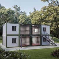 Petite Maison Moderne de Luxe Entièrement Personnalisable Conteneur de Vie Préfabriqué Maison Verre Bois Conception Fait Villas En Acier Appartements