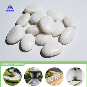 Échantillon d'essai disponible : <span class=keywords><strong>Galets</strong></span> et pierres naturelles blancs comme la neige pour <span class=keywords><strong>jardin</strong></span> zen <span class=keywords><strong>japonais</strong></span>, aménagement paysager extérieur, pierres ornementales - Product Image 3