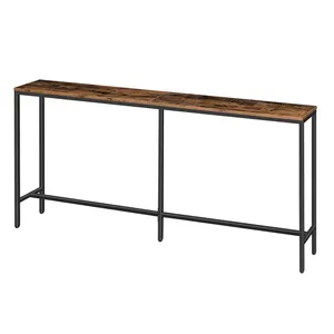 Living Room Sturdy Small Spaces Entryway Sofa Table Industrial Compact Display Table Metal Frame Console Table