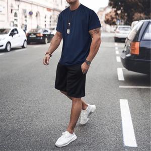 Summer Set Herren Zweiteiliges Set Jogger Set Quick Dry Mesh Kurzarm T-Shirt Benutzer definiertes Logo Zweiteiliger kurzer Herren anzug - Product Image 6