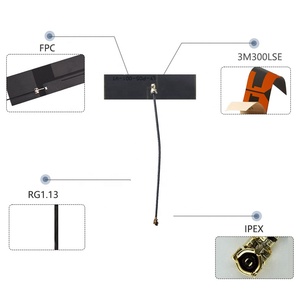 Nội bộ được xây dựng trong RoHS 5G 4G LTE <span class=keywords><strong>3G</strong></span> 2.4G WIFI 2G GSM Lora IPX U.FL linh hoạt FPC PCB ăng-ten nhà sản xuất cho mô-đun GSM - Product Image 2