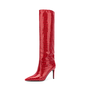 Stivali da donna di nuova moda stivali alti al ginocchio in polpaccio di alta qualità per donna - Product Image 3