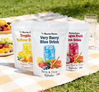 Impression en héliogravure personnalisée, sac de conditionnement liquide de qualité alimentaire de 150 ml (12 oz) pour jus de fruits, boisson, sac debout, sachet de boisson