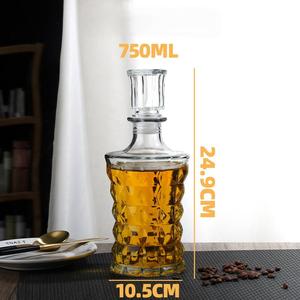 Bouteille de <span class=keywords><strong>whisky</strong></span> ou de vodka en verre de flint ronde de 500 ml, mini vide, pour vin et spiritueux, sérigraphie pour boissons énergisantes et <span class=keywords><strong>whisky</strong></span> - Product Image 5