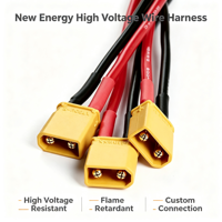 Nouveau faisceau de câbles pour équipements énergétiques, résistant aux hautes tensions, ignifuge, faisceau de connexion électrique personnalisé