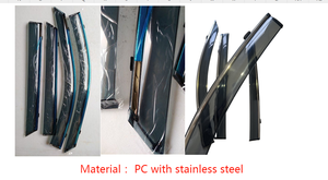 Deflector de Ventana de Inyección Negro para Puerta, Visera Protectora de Lluvia, Accesorios Exteriores de Fábrica con 12 Años de Experiencia 
 <span class=keywords><strong>BORA</strong></span> 2016-2018 - Product Image 5