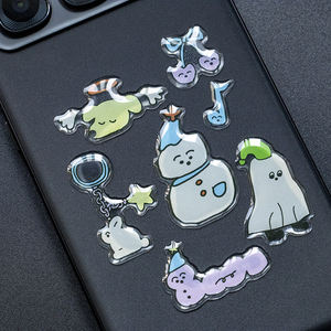 Anime personalizado 32Mm claro niños epoxi <span class=keywords><strong>3D</strong></span> pegatinas globo ocular tela epoxi pegatinas hoja para Iphone - Product Image 6
