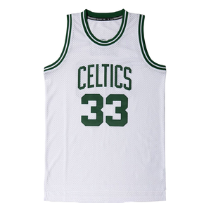 <span class=keywords><strong>Maillot</strong></span> de basket rétro américain TOP Sales pour toutes les équipes, blanc, <span class=keywords><strong>Larry</strong></span> <span class=keywords><strong>Bird</strong></span> 33 #   Débardeur pour homme adulte 100% polyester à séchage rapide - Product Image 2