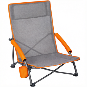 Chaise de plage pliable légère, chaise de camping portable, tissu Oxford respirant, cadre en aluminium, siège de loisirs extérieur - Product Image 1