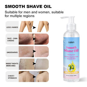 Aceite de Afeitar Hidratante Oalen con Aroma a Vainilla, Libre de Crueldad Animal, con Manteca de Karité para el Cuidado Corporal Femenino, Calmante y Protector de Cortes, Impresión Láser - Product Image 4