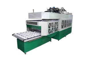 Tam otomatik hamuru kalıplama üretim hattı Bagasse yemek kabı sofra makinesi buğday küspe kağıt tabak yapma makinesi - Product Image 3