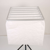Filtre à air de poche HVAC électrostatique en non-tissé avec cadre, filtre combiné pour la ventilation commerciale et industrielle