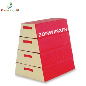 ZONWINXIN usine approvisionnement boîte de saut gymnastique pommeau cheval saut équipement d'<span class=keywords><strong>exercice</strong></span> trapèze 4 Section mousse voûte boîte - Product Image 1