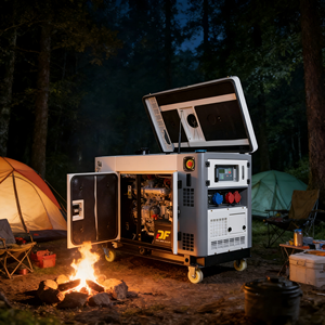เครื่องกำเนิดไฟฟ้าแบบเงียบ 3KW/4KW/5KW; เครื่องกำเนิดไฟฟ้าขนาดเล็ก; แบบพกพา สามารถปรับแต่งเครื่องยนต์ได้ รุ่น YQ-ST05 เครื่องกำเนิดไฟฟ้าแบบเงียบอัตโนมัติ - Product Image 4
