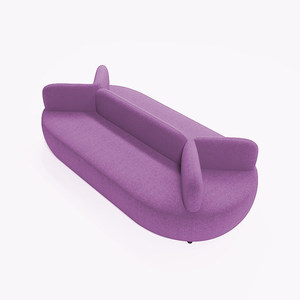 Dans l'école hôtelière, des canapés sont disposés en rangée pour 4 à 6 personnes, situés dans la salle d'attente près de la bibliothèque. - Product Image 3