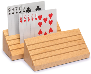 Porta Carte da Gioco in Legno Personalizzato per Bambini, Anziani e Adulti - Versione Estesa con Vassoio Lungo per Canasta e Giochi di Strategia - Product Image 6