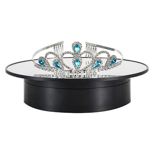 NOVISON Plataforma Giratoria Eléctrica Bidireccional de Plástico de 20 cm, Mesa Giratoria para Exhibición de Joyería y Fotografía Compatible con Múltiples Marcas - Product Image 1