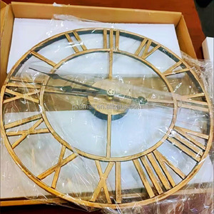 16 "20" 60 <span class=keywords><strong>cm</strong></span> Roman grande ferro metallo di lusso orologio <span class=keywords><strong>da</strong></span> <span class=keywords><strong>parete</strong></span> moderno decorazione per la casa grande orologio retrò per la decorazione della stanza Lingving - Product Image 3