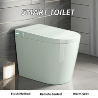 Petite taille intelligente automatique inductive céramique toilette intelligente articles sanitaires télécommande 590*380*445MM monté au sol
