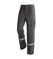 Pantalon de travail unisexe robuste en coton respirant avec bandes réfléchissantes pour atelier, OEM/ODM